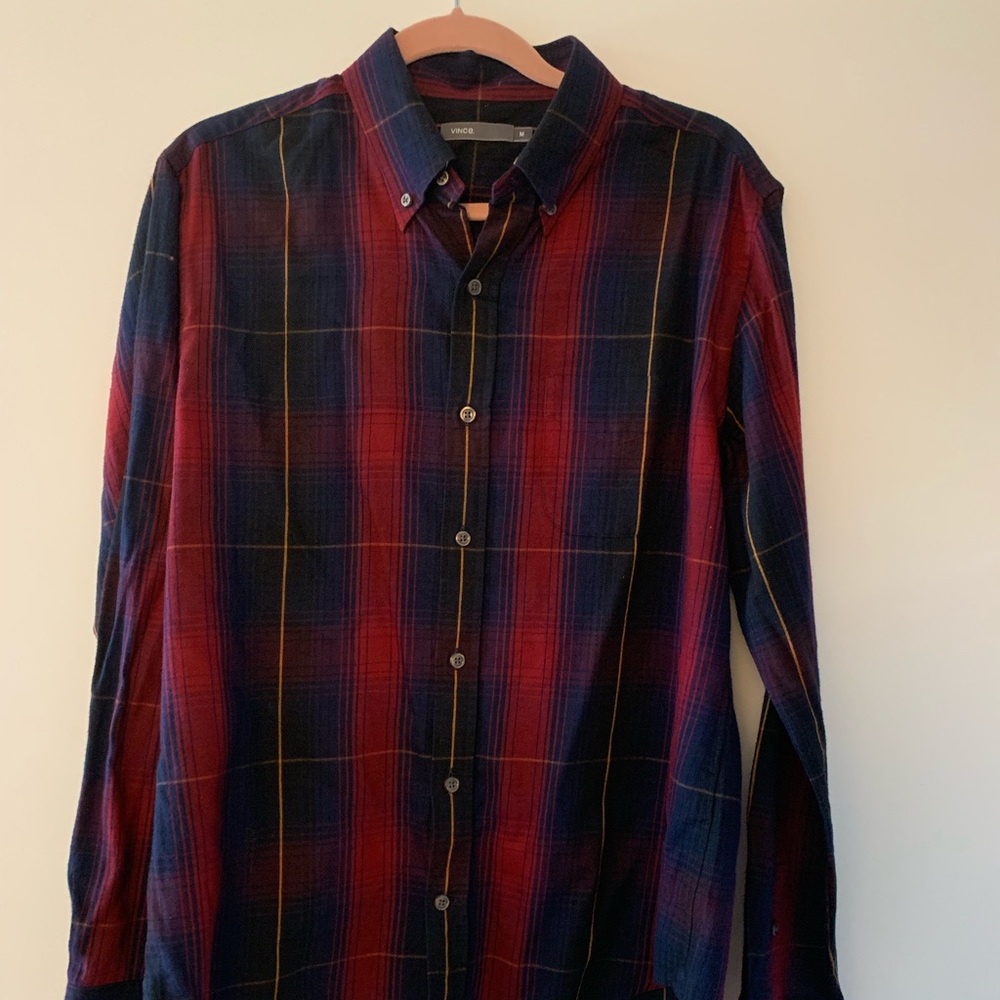 Vince Plaid Button Down - image 2